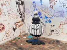 Load image into Gallery viewer, Notts County magpie retro kit 1984/86 with woolly hat