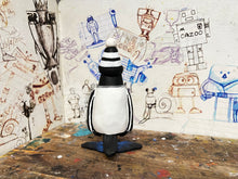 Load image into Gallery viewer, Notts County magpie retro kit 1987 with woolly hat