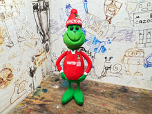 Load image into Gallery viewer, The Grinch in his wrexham shirt and woolly hat
