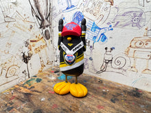 Load image into Gallery viewer, Nottingham Panthers playoff champions 2025 penguin with with medal and elite playoff champions 2025 on the back
