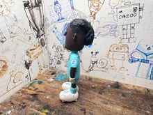 Load image into Gallery viewer, Wrexham AFC goalkeeper with football cartoon character (Arthur Okonkwo)
