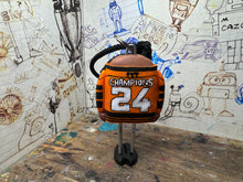 Load image into Gallery viewer, Sheffield Steelers Grand Slam with champions 24 on the back Car mirror keyring handmade
