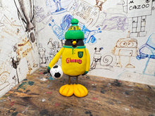 Load image into Gallery viewer, Norwich city penguin home shirt 1997/99 with woolly hat &amp; ball
