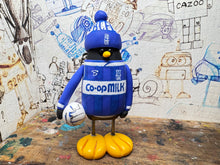 Load image into Gallery viewer, Birmingham City 1986/87 home shirt penguin with woolly hat &amp; ball
