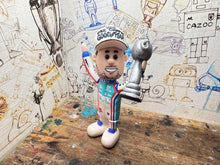 Load image into Gallery viewer, Btcc racing race driver Tom Ingram with moving head (cartoon character) 2025 champion edition hat and trophy
