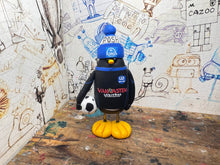 Load image into Gallery viewer, Peterborough United penguin 2002/3 with football and woolly hat
