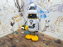 Load image into Gallery viewer, Derby County Christmas penguin with baby mascot &amp; woolly hat
