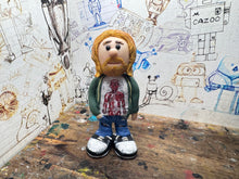 Load image into Gallery viewer, Nirvana Kurt Cobain anatomy T-shirt cartoon character handmade
