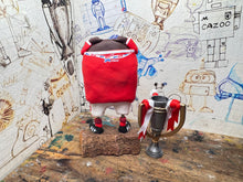 Load image into Gallery viewer, special edition not making any more one of a kind Nottingham Forest 2021/22 bird on wooden base with trophy (special edition not making any more one-of-a-kind)
