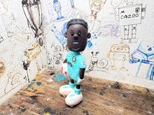 Load image into Gallery viewer, Wrexham AFC goalkeeper with football cartoon character (Arthur Okonkwo)
