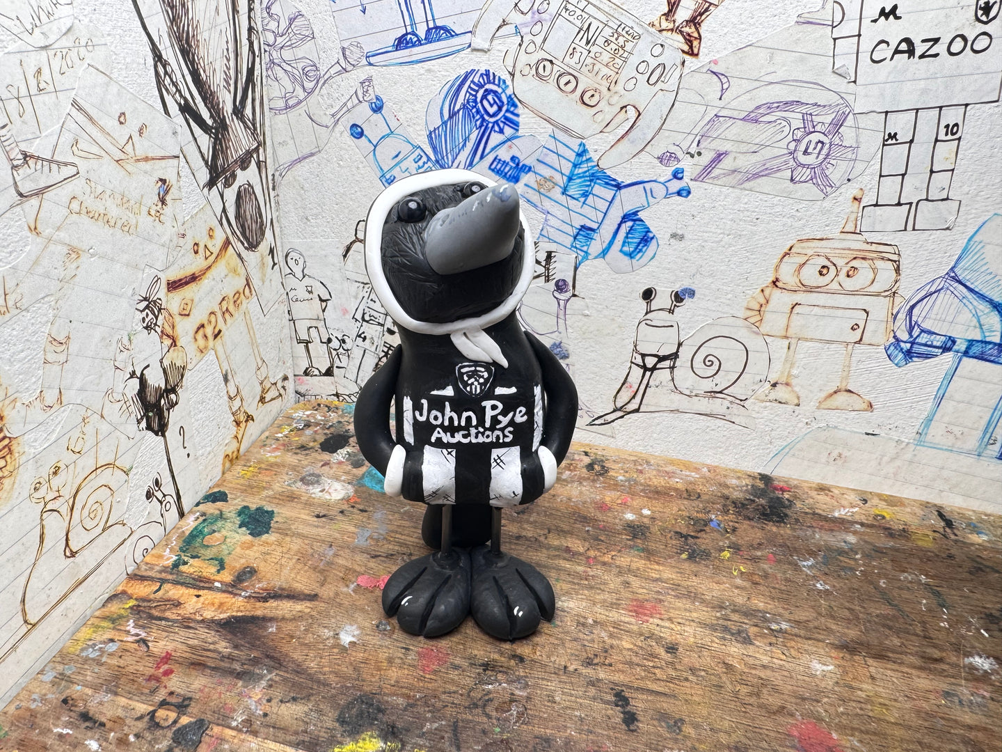 Notts County magpie with Hoody design