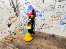 Load image into Gallery viewer, Nottingham Panthers playoff champions 2025 penguin with with medal and elite playoff champions 2025 on the back
