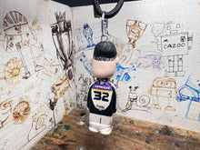 Load image into Gallery viewer, Dan rowbottom btcc cartoon character car mirror keyring
