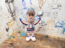 Load image into Gallery viewer, Btcc racing race driver Tom Ingram with moving head (cartoon character) 2022 champion edition hat and trophy
