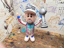 Load image into Gallery viewer, Btcc racing race driver Tom Ingram with moving head (cartoon character) 2025 champion edition hat and trophy
