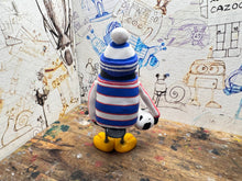 Load image into Gallery viewer, Queens Park Rangers penguin 1985/86 with football and woolly hat
