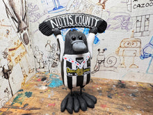 Load image into Gallery viewer, Notts County magpie home 2025/26 kit with scarf and medal and on the back league two play-off winners 2026

