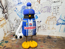 Load image into Gallery viewer, Sheffield Wednesday penguin 1995/97 home shirt with football and woolly hat
