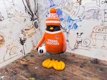 Load image into Gallery viewer, Blackpool penguin 2026/27 with football and woolly hat
