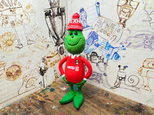 Load image into Gallery viewer, The Grinch in his wrexham shirt and woolly hat
