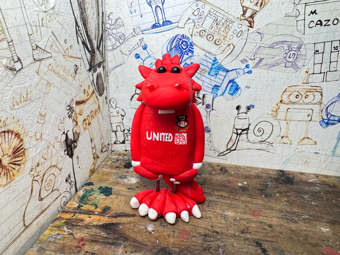Wrexham AFC home shirt 2025 red Dragon