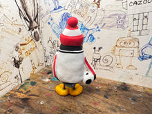 Load image into Gallery viewer, Sheffield united penguin 2025/26 with football and woolly hat

