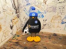 Load image into Gallery viewer, Peterborough United penguin 2011/12 with football and woolly hat
