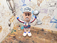 Load image into Gallery viewer, Btcc racing race driver Tom Ingram with moving head (cartoon character) 2022 champion edition hat and trophy
