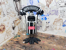 Load image into Gallery viewer, Notts County magpie home 2024 kit with woolly hat &amp; scarf
