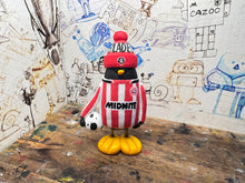 Load image into Gallery viewer, Sheffield united penguin 2025/26 with football and woolly hat
