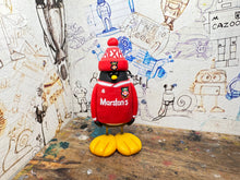 Load image into Gallery viewer, Wrexham AFC 1997 penguin with woolly hat
