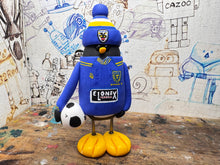 Load image into Gallery viewer, Wimbledon penguin home shirt 1997/98 with football and woolly hat
