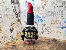 Load image into Gallery viewer, Nottingham Panthers playoff champions 2025 penguin with with medal and elite playoff champions 2025 on the back
