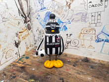 Load image into Gallery viewer, Grimsby town penguin 2026/27 with football and woolly hat
