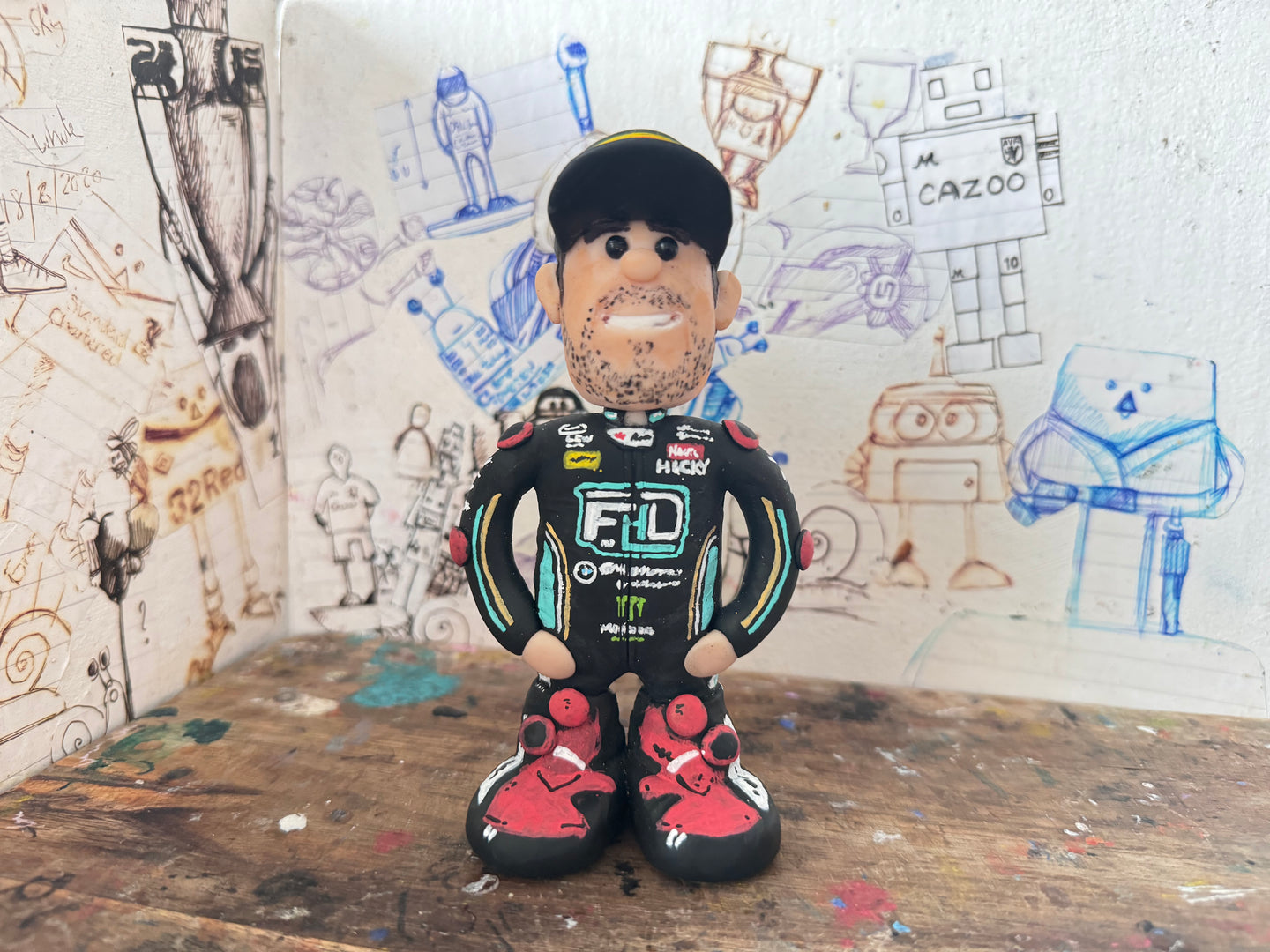 Peter Hickman cartoon rider