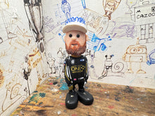 Load image into Gallery viewer, Btcc racing race driver Josh Cook with moving head side to side heads 2025 (cartoon character)
