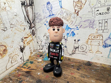 Load image into Gallery viewer, Btcc racing race driver Max Hall with moving head side to side heads 2025 (cartoon character)
