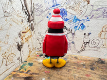 Load image into Gallery viewer, Wrexham AFC 1980 penguin with woolly hat
