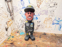 Load image into Gallery viewer, Btcc racing race driver Nic Hamilton with moving head side to side heads 2025 (cartoon character)
