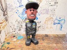 Load image into Gallery viewer, Btcc racing race driver Nic Hamilton with moving head side to side heads 2025 (cartoon character)
