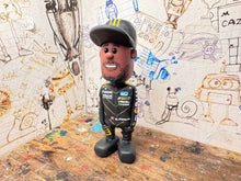 Load image into Gallery viewer, Btcc racing race driver Nic Hamilton with moving head side to side heads 2025 (cartoon character)
