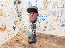 Load image into Gallery viewer, Btcc racing race driver Nic Hamilton with moving head side to side heads 2025 (cartoon character)
