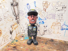 Load image into Gallery viewer, Btcc racing race driver Nic Hamilton with moving head side to side heads 2025 (cartoon character)
