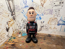 Load image into Gallery viewer, Btcc racing race driver Árón Tayor-Smith with moving head side to side heads 2025 (cartoon character)
