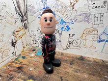 Load image into Gallery viewer, Btcc racing race driver Árón Tayor-Smith with moving head side to side heads 2025 (cartoon character)
