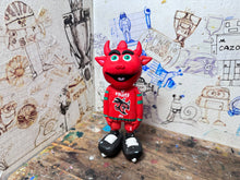 Load image into Gallery viewer, Cardiff devils, Taz ice hockey mascot
