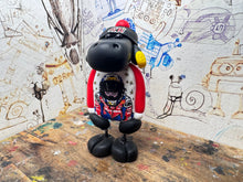 Load image into Gallery viewer, Tommy Bridewell sheep with a drawing of Tommy Bridewell at the front
