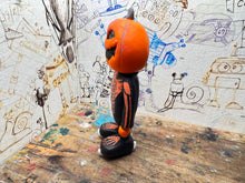 Load image into Gallery viewer, Sheffield Steelers pumpkin man with ice hockey boots
