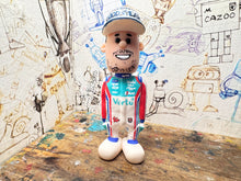 Load image into Gallery viewer, Btcc racing race driver Tom Ingram with moving head side to side heads 2025 (cartoon character) champion edition hat
