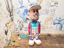 Load image into Gallery viewer, Btcc racing race driver Tom Ingram with moving head side to side heads 2025 (cartoon character) champion edition hat
